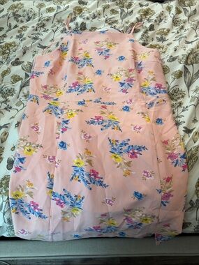 French Connection Pink Floral Slip Dress